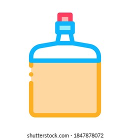 Drink Bottle Icon Vector. Outline Drink Bottle Sign. Color Isolated Contour Symbol Illustration