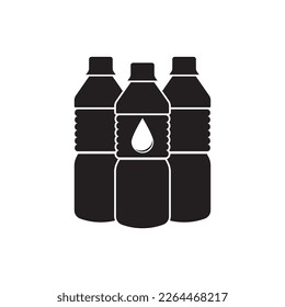 Drink bottle icon,illustration design template.