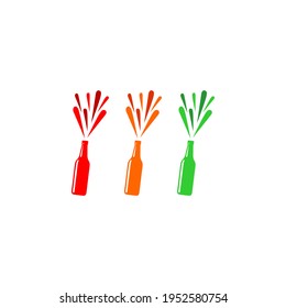 diseño de ilustración de botella de bebida vectorial.eps