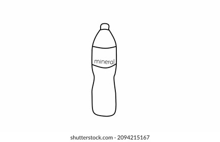 drink bottle illustration for drawing