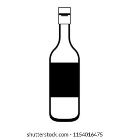 Drink bottle isolated in black and white