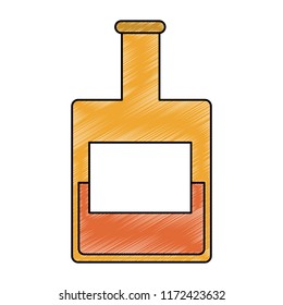 Drink bottle isolated scribble