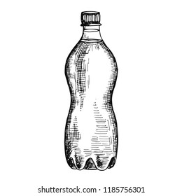 drink in a bottle isolated sketch.