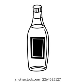 drink bottle line style icon