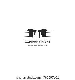 Drink Bottle logo.modern template design.vector icon illustration - Vector