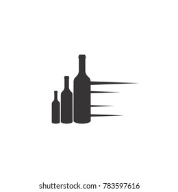 Drink Bottle logo.modern template design.vector icon illustration - Vector