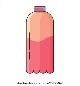 drink bottle water flat design icons