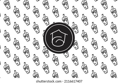 drink bottles pattern background design