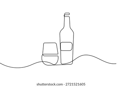 Beber pode ícone contínuo um desenho de linha e estilo minimalista isolar contorno vetor ilustração