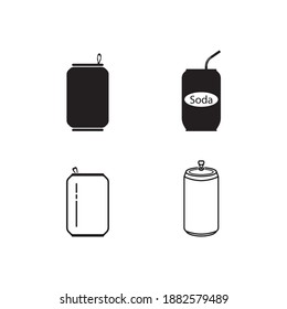 La bebida puede aislar el icono en el fondo blanco, puede el diseño de la silueta plana, la imagen de forma