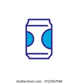 drink can icon vector color style design