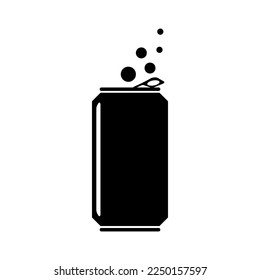 Drink Can. Soda Can. Soft Drink Can Icon. Vector Illustration Isolated on White Background