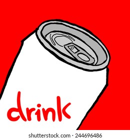 Drink can vector