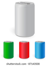 Drink can. Vector illustration.