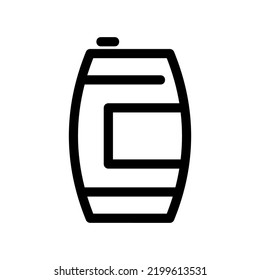 drink canister icon or logo isolated sign symbol vector illustration - high quality black style vector icons
