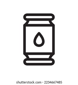 drink canister icon or logo isolated sign symbol vector illustration - high quality black style vector icons