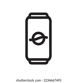 drink canister icon or logo isolated sign symbol vector illustration - high quality black style vector icons