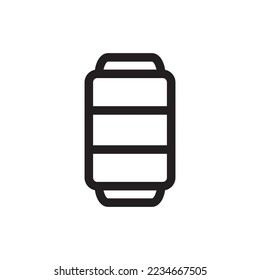 drink canister icon or logo isolated sign symbol vector illustration - high quality black style vector icons