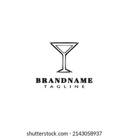 Logo-Vorlage für Getränke-Design Symbol Schwarz, moderne einzelne Vektorgrafik