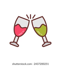 Drink Celebration Diet  icon in vector. Logotype
