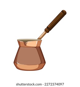drink cezve coffee cartoon. drink cezve coffee sign. isolated symbol vector illustration