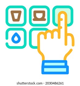 drink choosing color icon vector. drink choosing sign. isolated symbol illustration