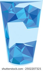 Drink with a clear glass with ice