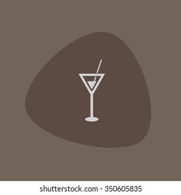 Drink cocktail vector icon