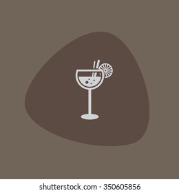 Drink cocktail vector icon