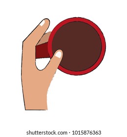 Drink coffee cup icon vector illustration graphic design