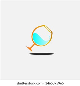 Drink color alcohol. icon symbol