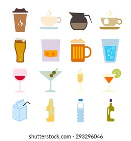 Drink Color Icon Set