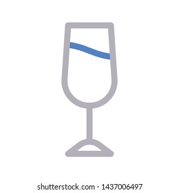 drink color line vector icon
