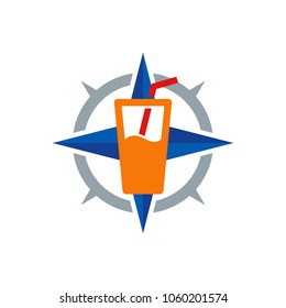Drink Compass Logo Icon Design