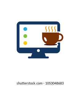 Drink Computer Logo Icon Design