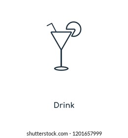 Drink concept line icon. Linear Drink concept outline symbol design. This simple element illustration can be used for web and mobile UI/UX.