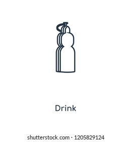 Drink concept line icon. Linear Drink concept outline symbol design. This simple element illustration can be used for web and mobile UI/UX.