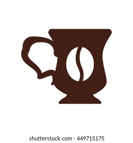 Drink concept represented by coffee mug icon. Isolated and flat illustration 