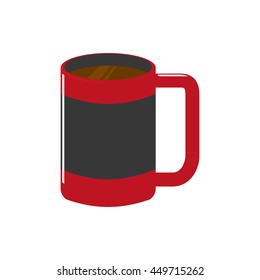 Drink concept represented by coffee mug icon. Isolated and flat illustration 