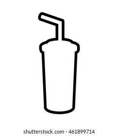 Drink concept represented by soda icon. Isolated and flat illustration