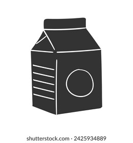 Drink Container Icon Silhouette Illustration. Liquid Vector Graphic Pictogram Symbol Clip Art. Doodle Sketch Black Sign.