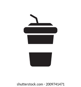 Drink Cup Icon Design Vector Graphic Illustration Template In Trendy Flat Style Sign And Symbol . Suitable for website design, logo, app, and ui. EPS 10.
