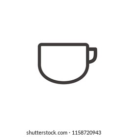Drink cup icon isolated on white background