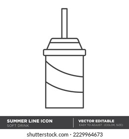Drink cup icon vector illustration - Eps 10