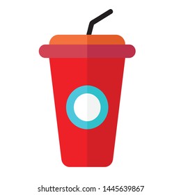 drink cup icon vector line