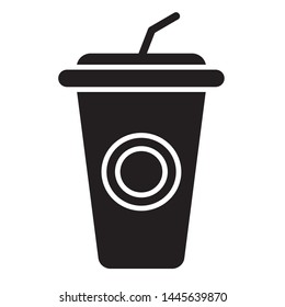 drink cup icon vector line