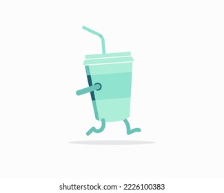 Diseño del logotipo de copa para cafés y empresas dedicadas al campo de las bebidas o órdenes de entrega