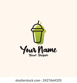 drink cup logo icon illustration colorful