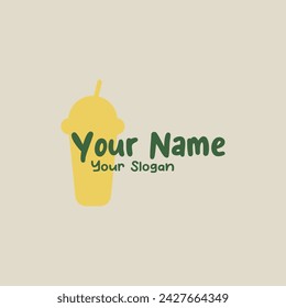 drink cup logo icon illustration colorful