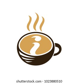 Drink Cup Logo With Letter i